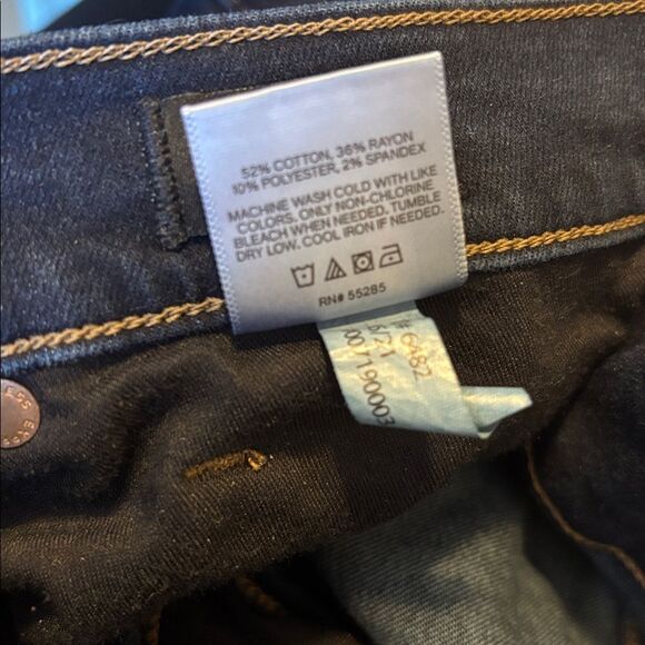 Express dark blue high rise skinny jeans size 18 - Picture 6 of 6